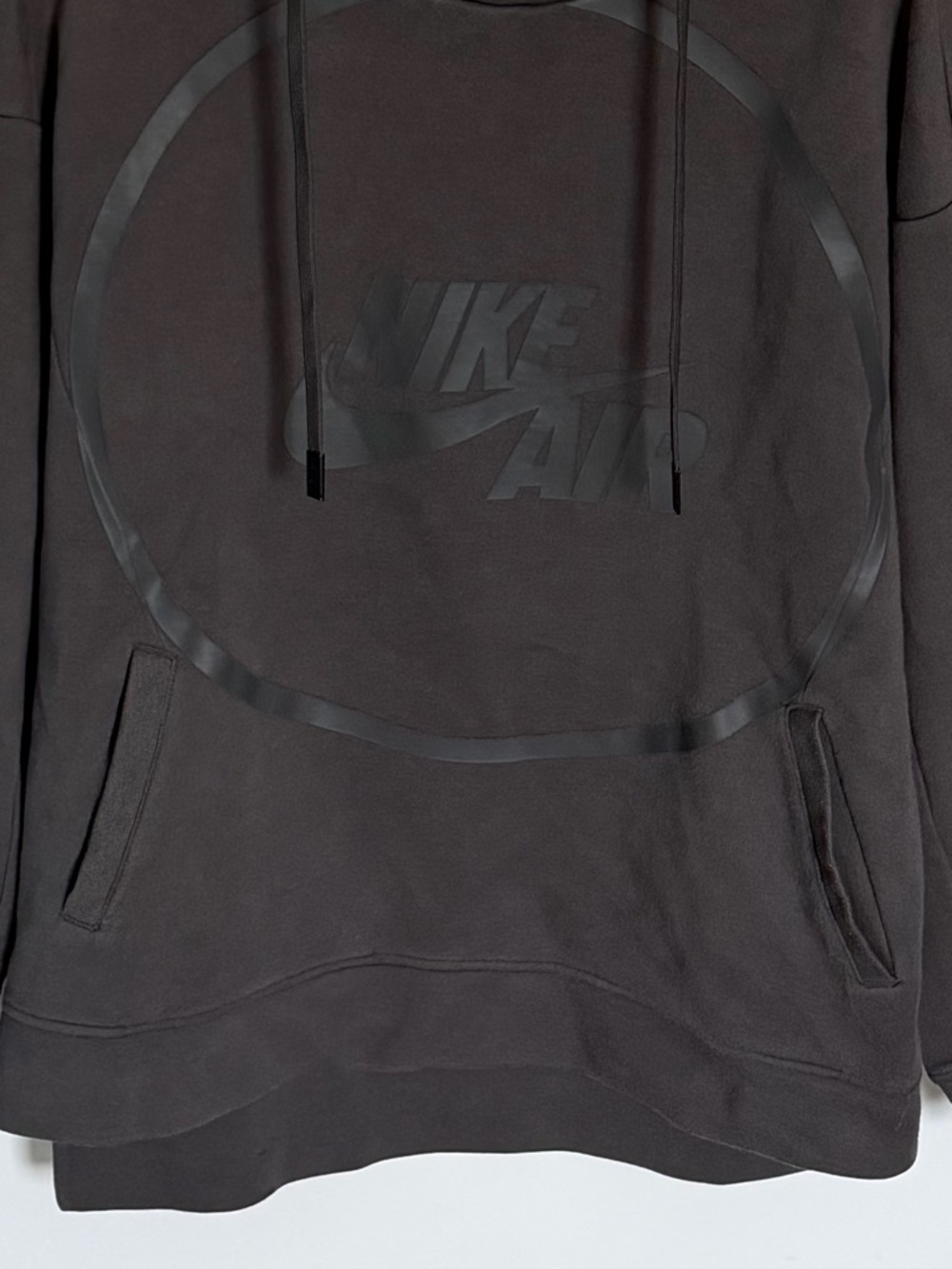 Nike Air basketball Pullover Hoodie Gray Tonal Logo Sweatshirt 54649 - Picture 6 of 15